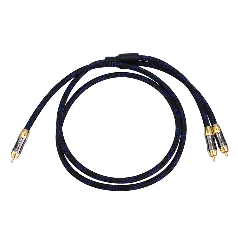 HIFI 0 5 м 1 2 3 сабвуфер Y образный кабель RCA штекер на штекера аудио кабель|cable rca|audio