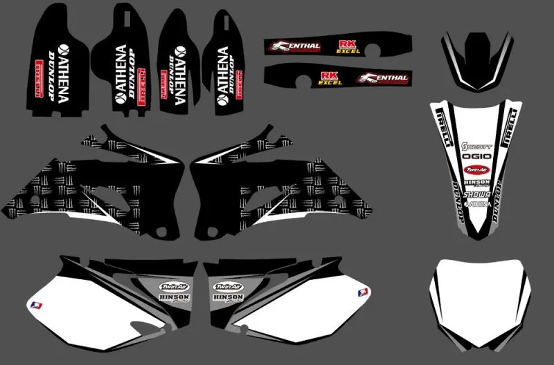 

New Style TEAM GRAPHICS & BACKGROUNDS DECALS STICKERS Kits for Yamaha YZ250F YZ450F 2006 2007 2008 2009 YZ 250F 450F