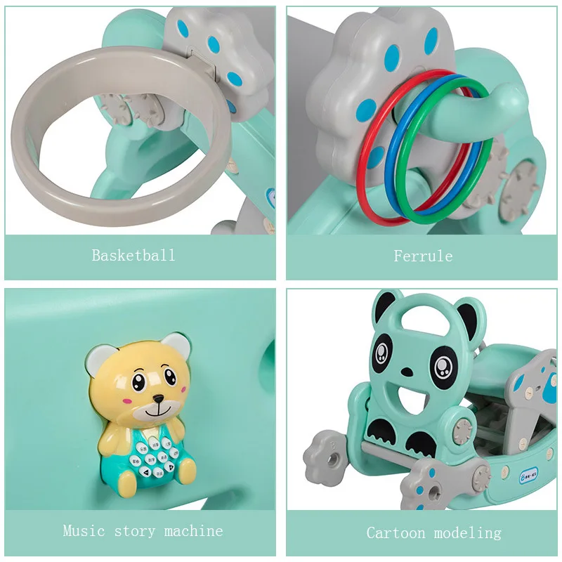 2 In 1 Infant Shining Slides For Kids Rocking Horse Baby Toys Multifunction Slides Ride Horse Toy For Children's Birthday Gift 2 In 1 Infant Shining Slides For Kids Rocking Horse Baby Toys Multifunction Slides Ride Horse Toy For Children's Birthday Gift