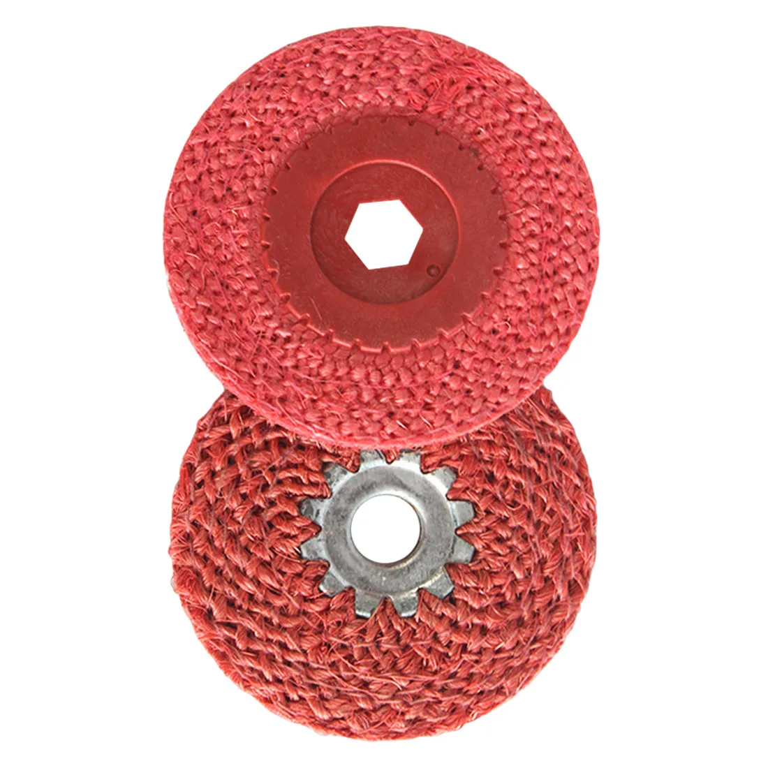 

1 piece of red sisal polishing wheel plastic cover hemp wheel coarse grinding angle grinder polishing tool DIY accessory
