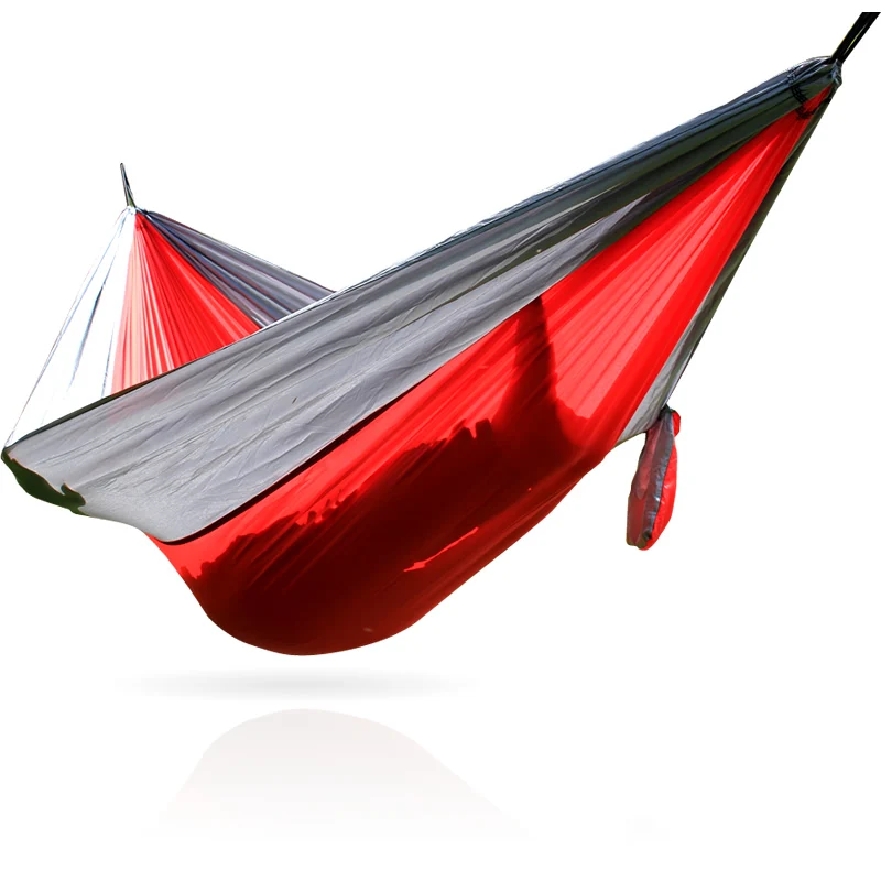 

300kg load outdoor hammock double parachute cloth hammock hammock 260 * 140 cm single hammock