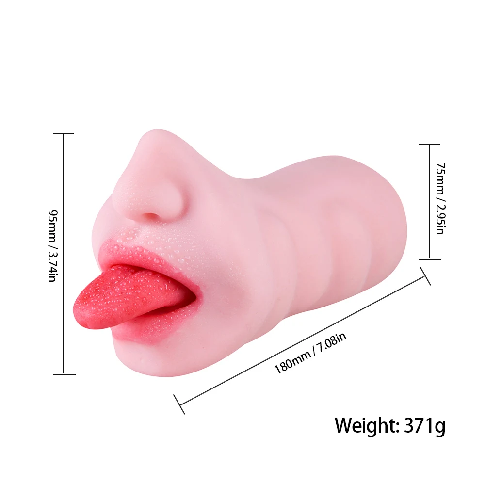 Силиконовый мужской мастурбатор чашка глубокое горло язык 3D искусственный