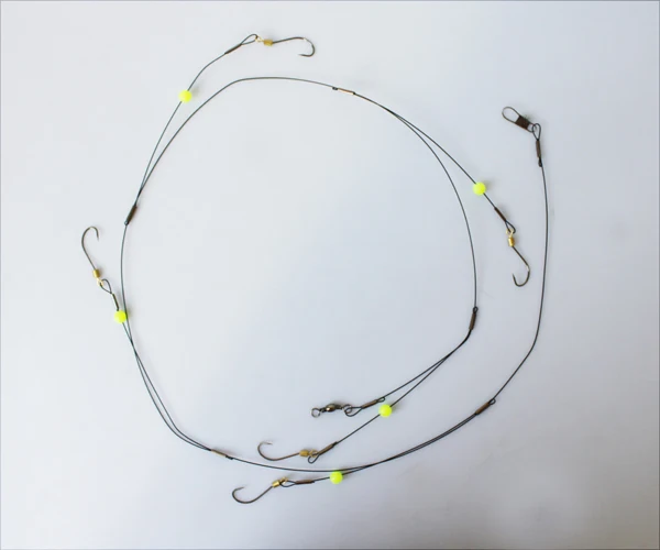Hot Selling 5 Swivel String Fish Hooks Set Outdoor Fishing Wire Rig