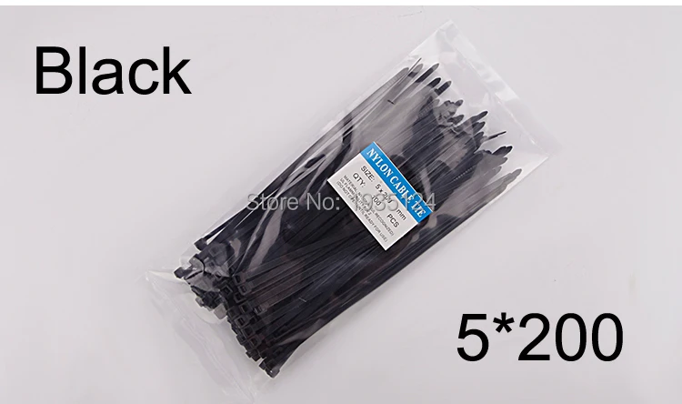 Pack of 200 Yoohey Nylon Cable Zip Ties Cable Straps Wire Ties with Self-Locking 200mm/7.8 Length Pack of 200 Yoohey Nylon Cable Zip Ties Cable Straps Wire Ties with Self-Locking 200mm/7.8 Length