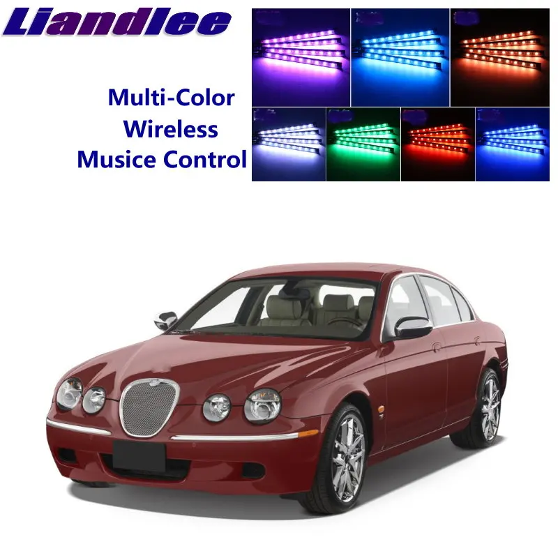 Liandlee Car Neon Color-Changing Light of Atmibient Inside Footwell Light For Jaguar S-Type S Type 2000-2008