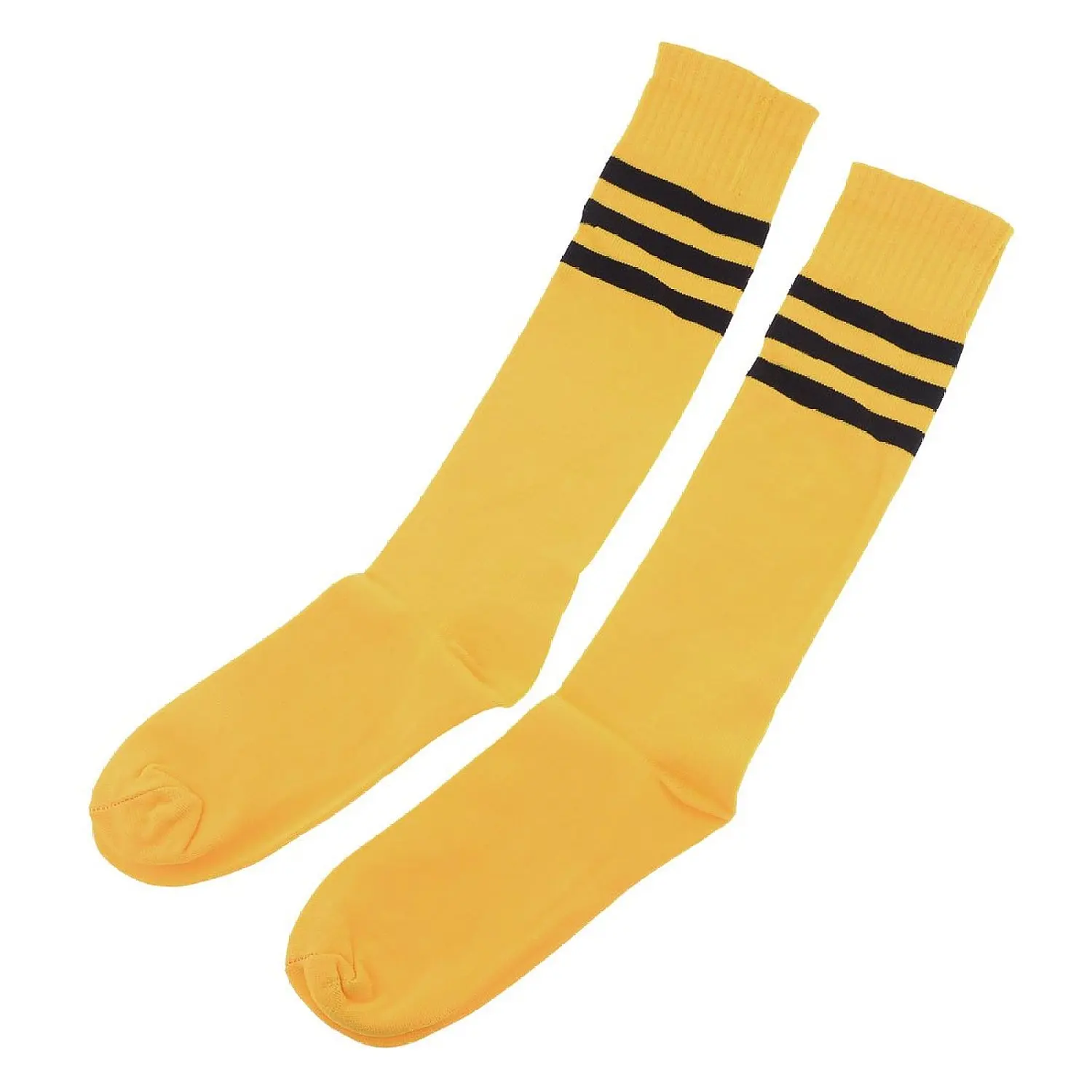 5Set Sale Men Knee High Striped Elastic Soccer Football Socks Orange