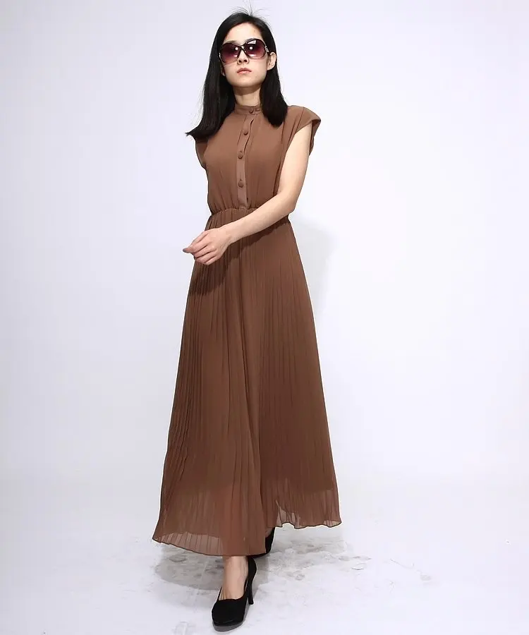 SD35 coffee color 100% quality Guarantee 2012 New Silk Maxi Long Dress ...