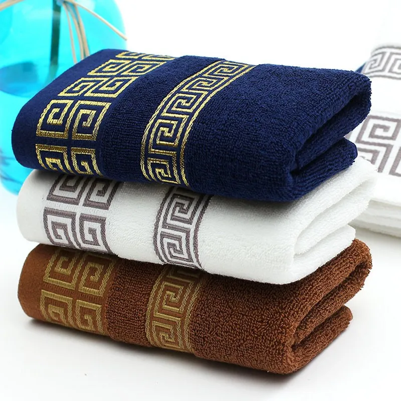 On sale gift luxury men face towel 33*74cm linge de toilette super soft