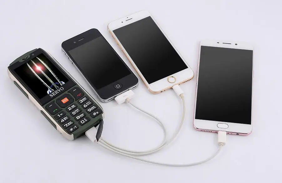 Распродажа 4 sim карты в режиме ожидания банк питания Мобильный телефон 2 8 "Bluetooth
