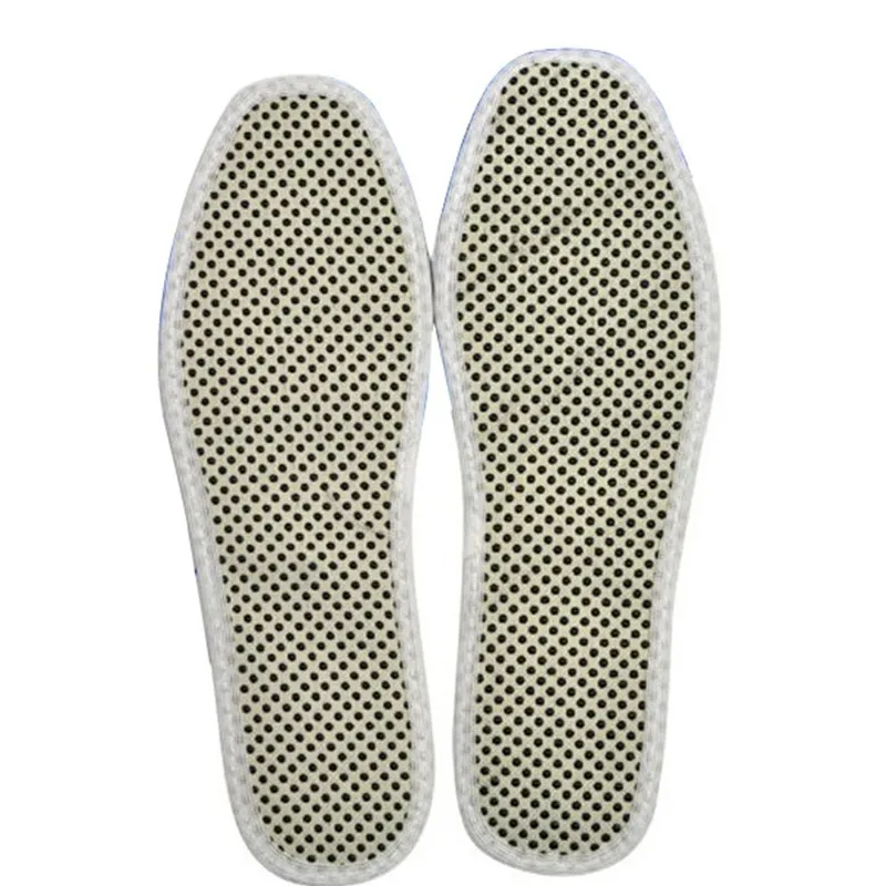 Теплые стельки для рефлексотерапии зимние подошвы для стельки для обуви с подогревом Самонагревающиеся стельки натуральный Турмалин Самонагревающиеся стельки