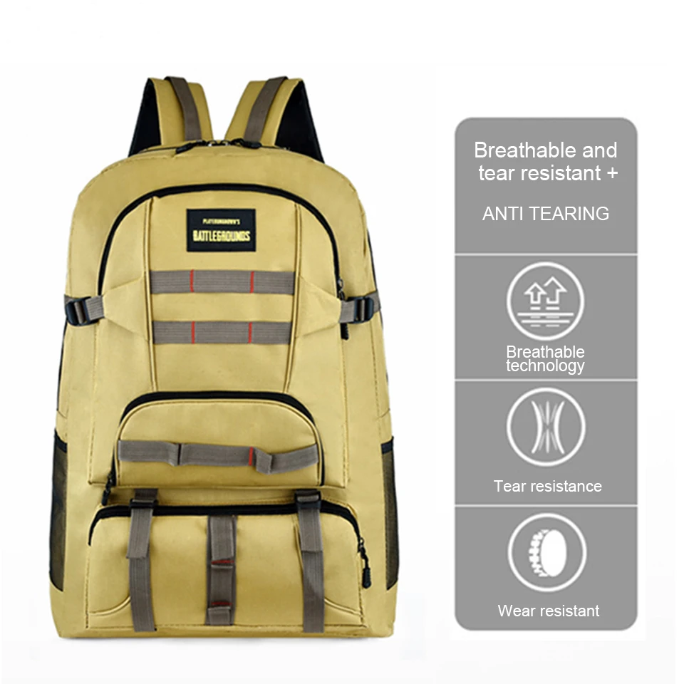 

Outdoor Travel Backpack Men Women Large Big 65L Sport Backpacks Male Female Waterproof Hiking Camping Hiking Mountaineering Bags