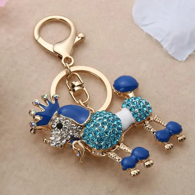 Novelty Dog Key chain Keyring Souvenir Fashion Animal Metal Key Chain Ring Gift Jewelry Purse
