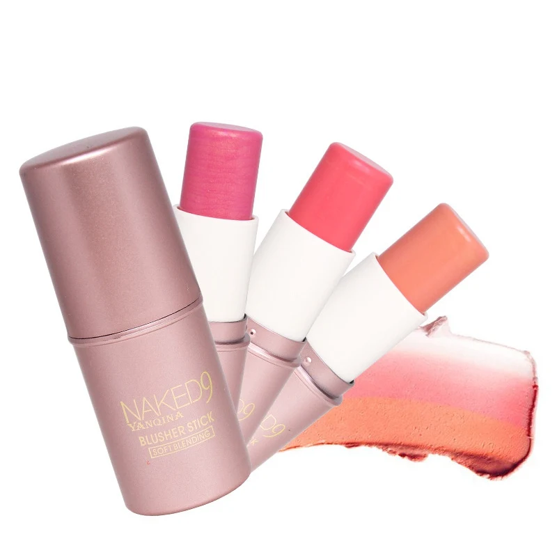 1PC Face Makeup Shimmer Blush Stick Highlighter Bronzer Contour Cream Cheek Blusher Cosmetics Brighten Make Up 1PC Face Makeup Shimmer Blush Stick Highlighter Bronzer Contour Cream Cheek Blusher Cosmetics Brighten Make Up