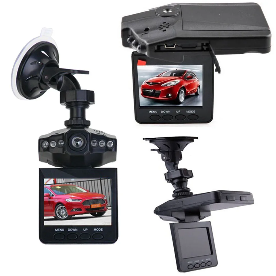 Najtaniej LAUTO 2.4 Cal wideorejestrator samochodowy kamera do rejestracji wideo 6 IR LED 1080P HD Night Vision wideorejestrator pojazdu 270 stopni obrót do deski rozdzielczej samochodu Cam