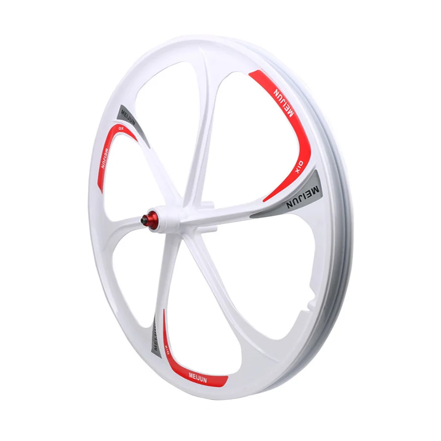 Perfect MTB Rim 6 spokes wheels 26" inches Mountain Bicycle Wheel bike rims mountain bike wheels magnesium alloy 26 speeds 2