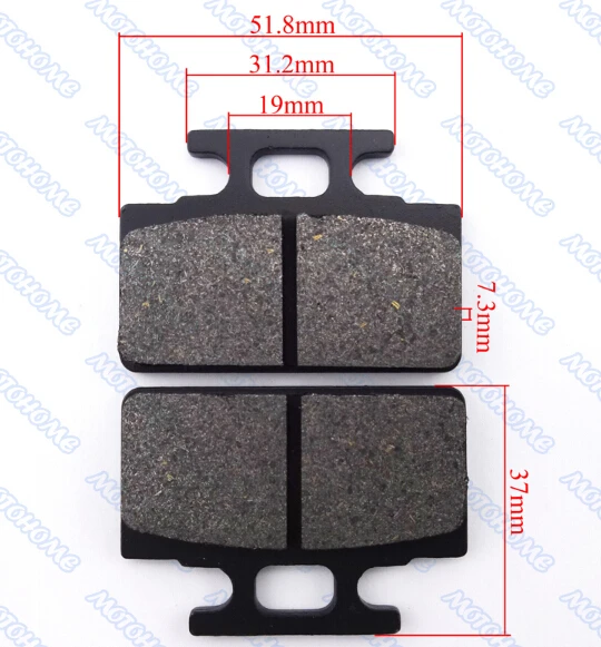 Disc Brake Caliper Pads Set For Pit Dirt Bike 50 70cc 90cc 110cc 125cc ATV Quad