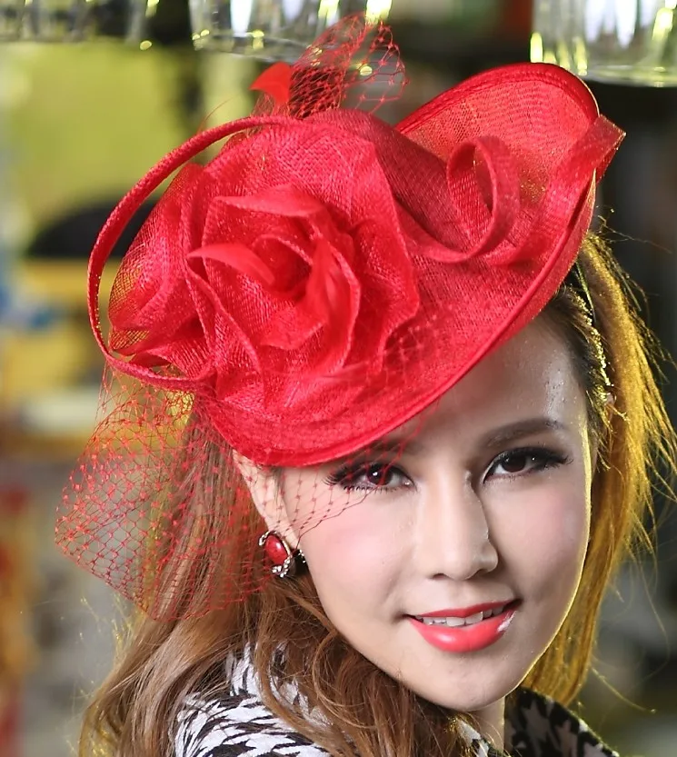 Women Dress Charming Hair Fascinator Hats Headwear Hair Accessories