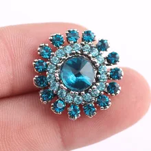 10 шт./лот из плотной ткани модное по выгодной цене с доставкой, Цветочная застежка со стразами Кнопка ODM OEM Кнопка оснастка ювелирной подходит 18 мм Кнопка подходит для браслета с защелкой на зестежке с IB906