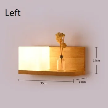 

Nordic Log Simple LED Passage Hall Living Room Bedroom bedside Tatami Wall Lamp