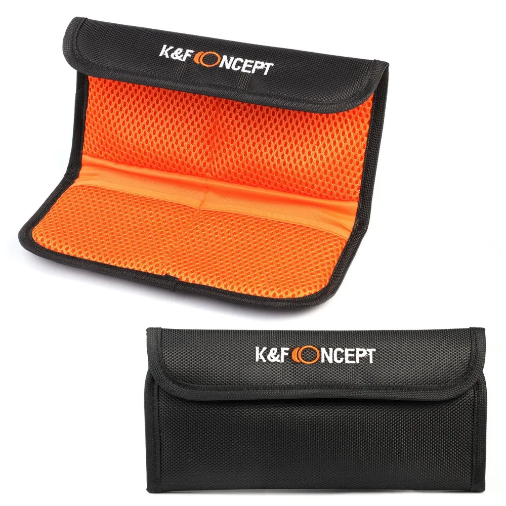 Camera Lens Filter Wallet Case 6 Pockets Filter Bag For 25mm to 77mm UV