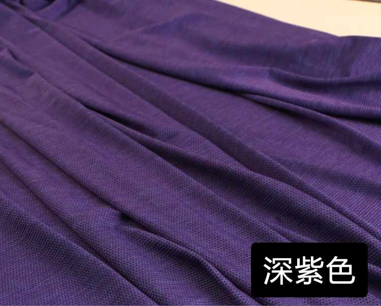 Летняя спортивная одежда из полиэстера и лайкры, быстро сохнет, впитывает пот, дышащая ткань для йоги - Цвет: Purple