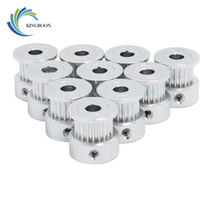 KINGROOG GT2 зубчатый шкив 16 зубьев Алюминиевый диаметр 5 мм подходит для ширины 6 мм GT2 Ремень 16 зубчатый шкив 3D принтеры Запчасти Аксессуары 1 - изображение