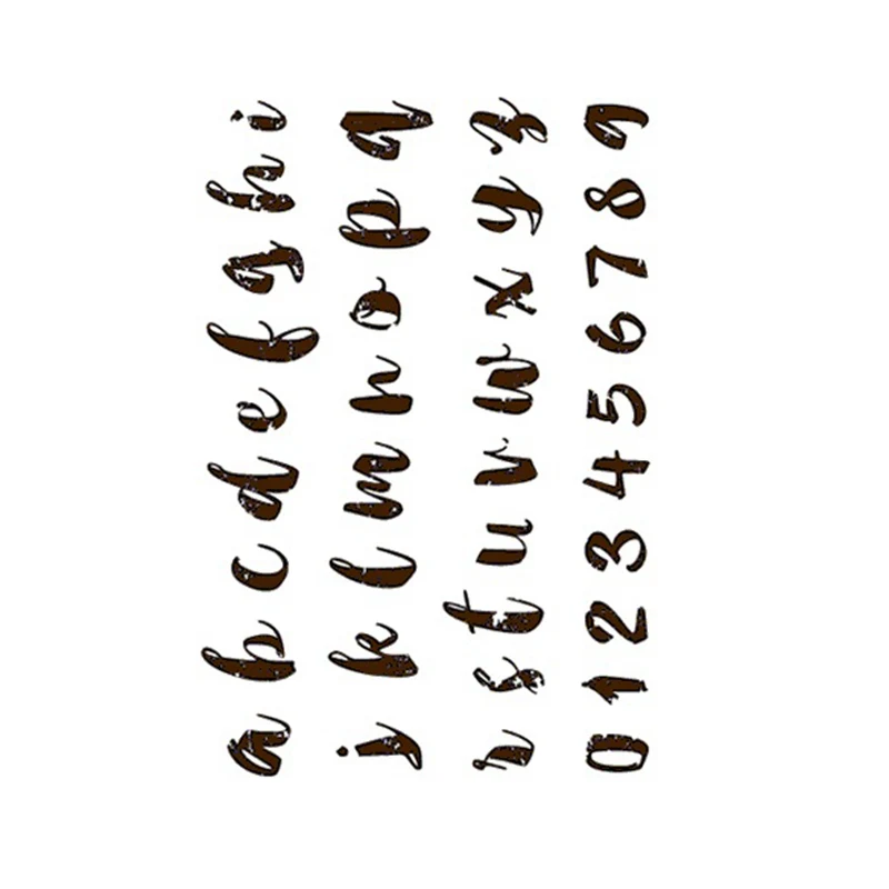 Буквы Алфавита слова штампы прозрачные штампы Силиконовые печати для DIY скрапбукинга открыток альбом украшения ремесла