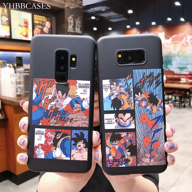YHBBCASES милый мягкий чехол Goku IMD для samsung Galaxy S10 S8 S9 Plus японский мультяшный Dragon Ball