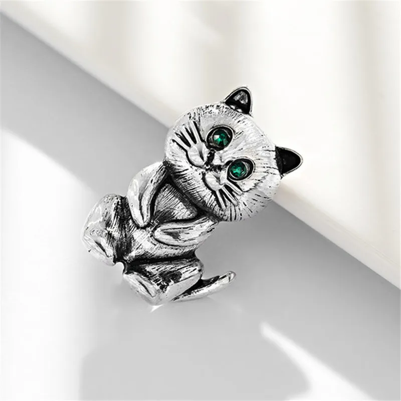 

1Pcs/LotTrendy Cute Animal Brooches Cartoon Cat Brooches for Women and Kids Jewelry Birthday Gifts