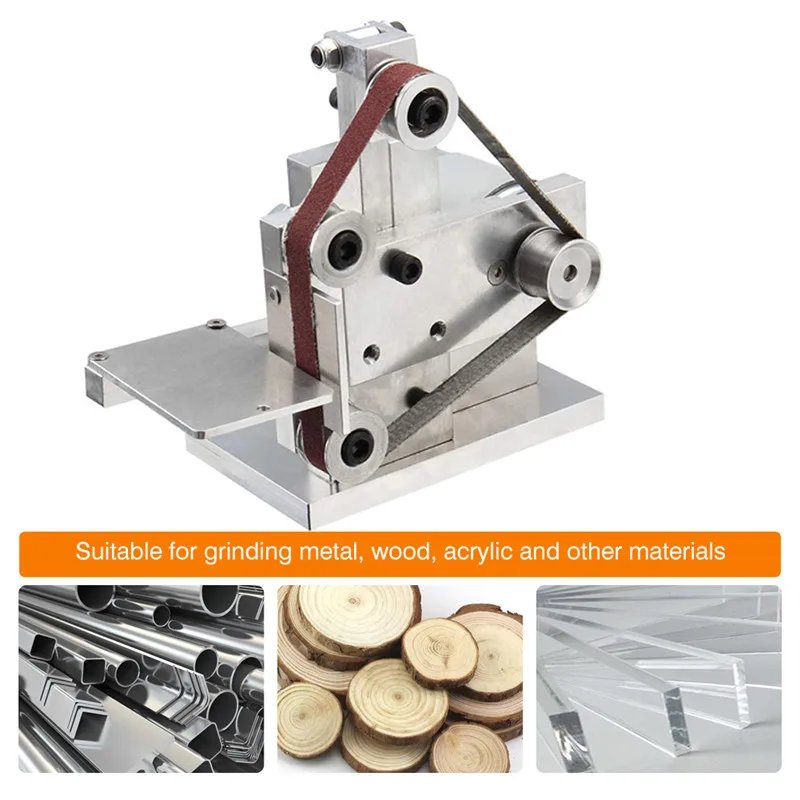 110240V Mini DIY Electric Belt Grinder Sander Polishing Grinding Machine Edge Sharpener Metal Wood Sanding Machines EUUS PLUG (11)