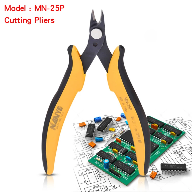 MN-25P DIY Electrical Cable Wire Stripper Cutters Cutting Side Snips Flush Nose long Pliers Jewelry Making Hand Tool free shipi (1)