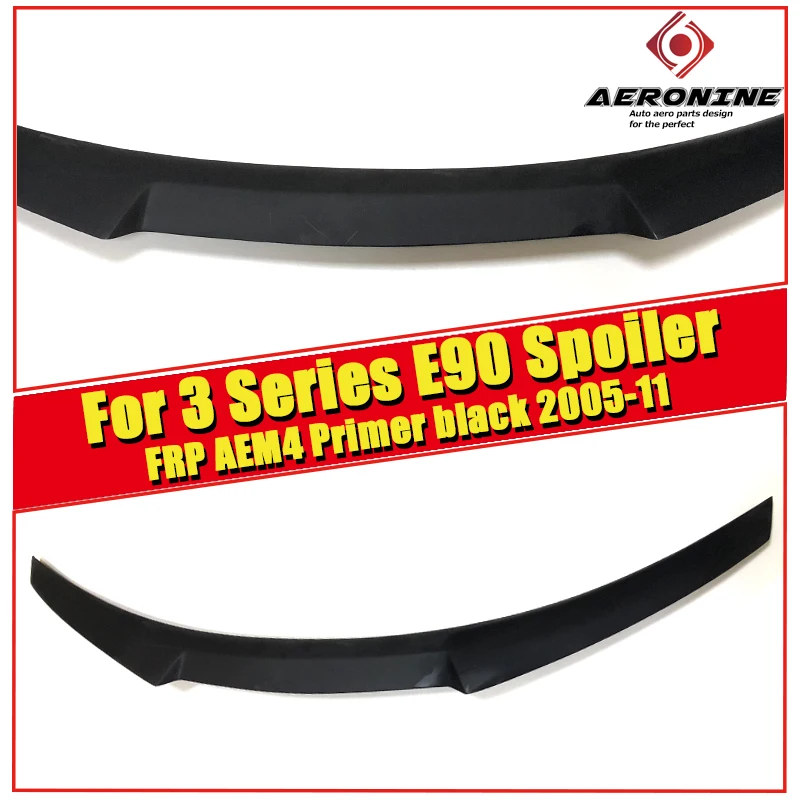 

Fits For BMW E90 Trunk spoiler wing M4 style FRP Unpainted 3 series 320i 323i 325i 328i 330i 335i wings Rear spoiler 2005-2011