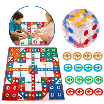 

1Set 82*82cm Baby Aeroplane Chess Crawl Puzzle Mat Flying Chess Waterproof Play Mat Game Baby Children Educational Toys