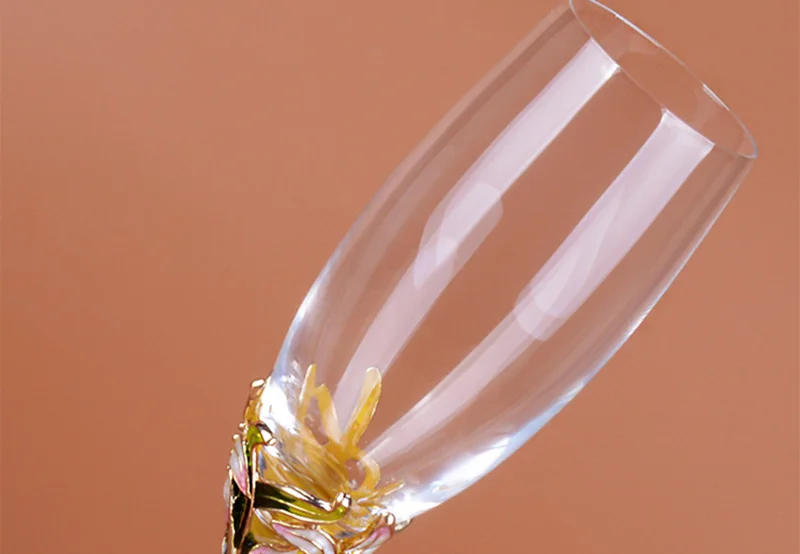 Европейский Креативный эмалированный бокал для вина, чашка для питья, высокий Кубок для шампанского, стеклянная кружка для воды вечерние товары для дома и свадьбы