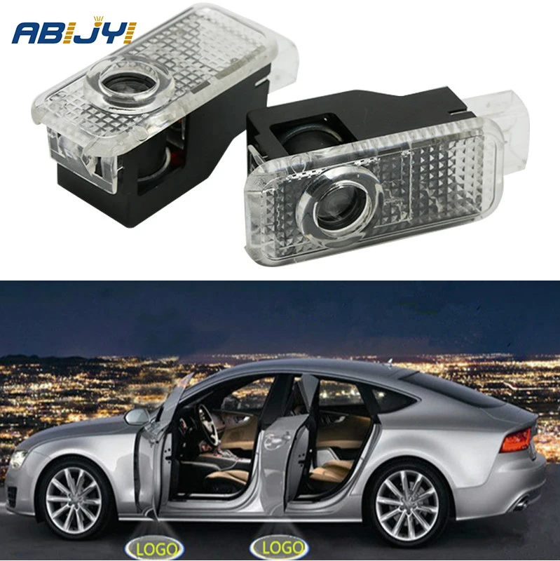 2x LED Car Door Welcome Light Shadow Lamp Accessories For Audi A4 B6 B8 A1 A3 A6 C5 A5 A8 80 A7 Q3 Q5 Q7 TT R8 Projector Lights 2x LED Car Door Welcome Light Shadow Lamp Accessories For Audi A4 B6 B8 A1 A3 A6 C5 A5 A8 80 A7 Q3 Q5 Q7 TT R8 Projector Lights