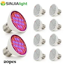 20 шт./партия 10 Вт Светодиодный светильник для выращивания домашних растений лампа 106 светодиодный s Красный Синий растущие лампы для цветов рассады
