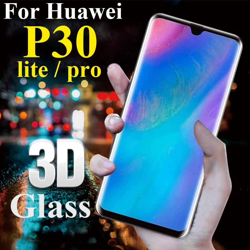3D защитная пленка из закаленного стекла с полным на huawei p30 lite pro защитный глас p30lite