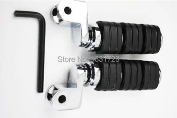 

Chrome Wing Foot Pegs Rests For 1988-2000 Honda GoldWing GL1500 (Front)