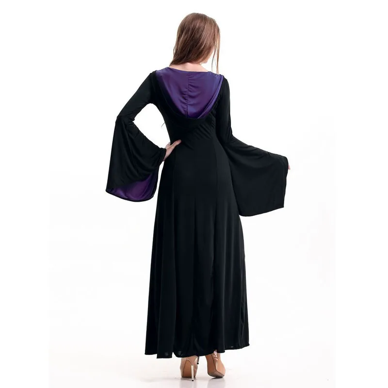 Coshome Medieval Cosplay Costumes Women Wizards Long Evening Dress Adult Halloween Princess Party Games Luxury Queen Gothic Clothing (2)