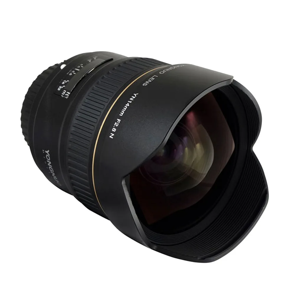 YONGNUO 14 мм F2.8 ультра-широкоугольный объектив YN14mm с автофокусом AF MF металлический объектив для Nikon d5300 d3400 d3100 d200 d810