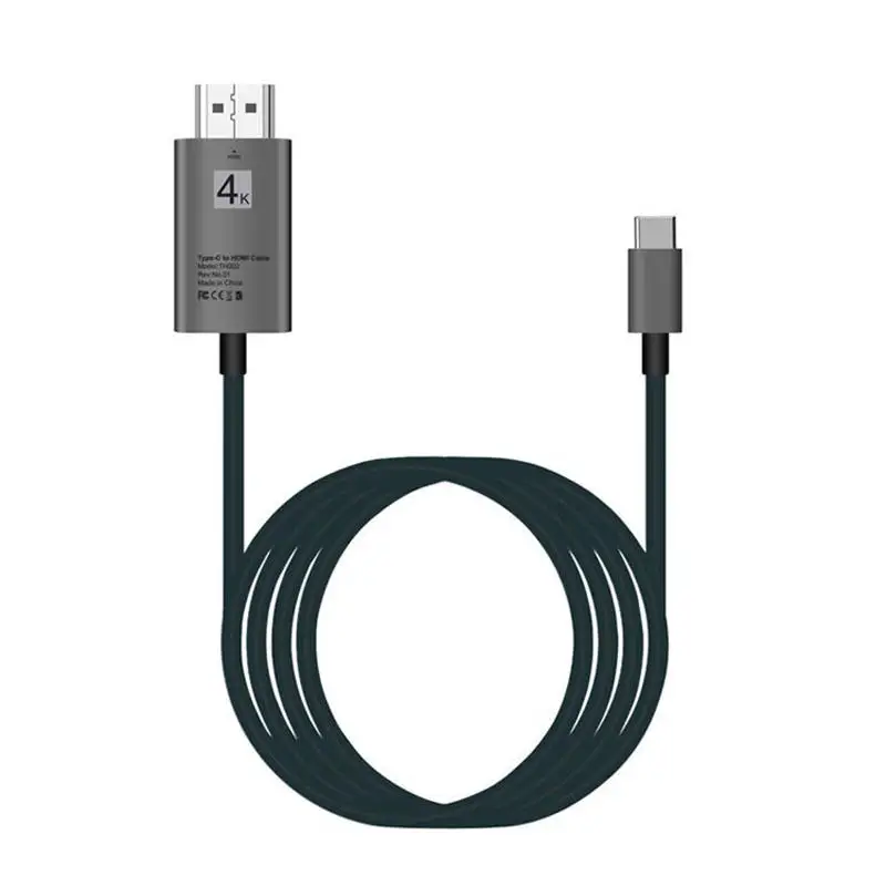 Красный/серебристый/серый данные 4 К USB 3,1 Тип-C к HDMI 2,0 HD ТВ Кабель-адаптер для Macbook Pro для samsung S9 Примечание 8 скорость передачи