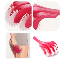 Массажер с 4 пальцами для бедер и ягодиц, роликовая головка для спины и ног, расслабляющая, снимающая усталость, способствует циркуляции крови DC88