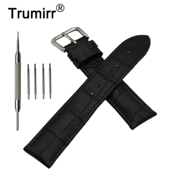 

Croco Genuine Leather Watch Band for Fossil Steel Buckle Strap Wrist Belt Bracelet 12mm 14mm 16mm 18mm 19mm 20mm 21mm 22mm 24mm