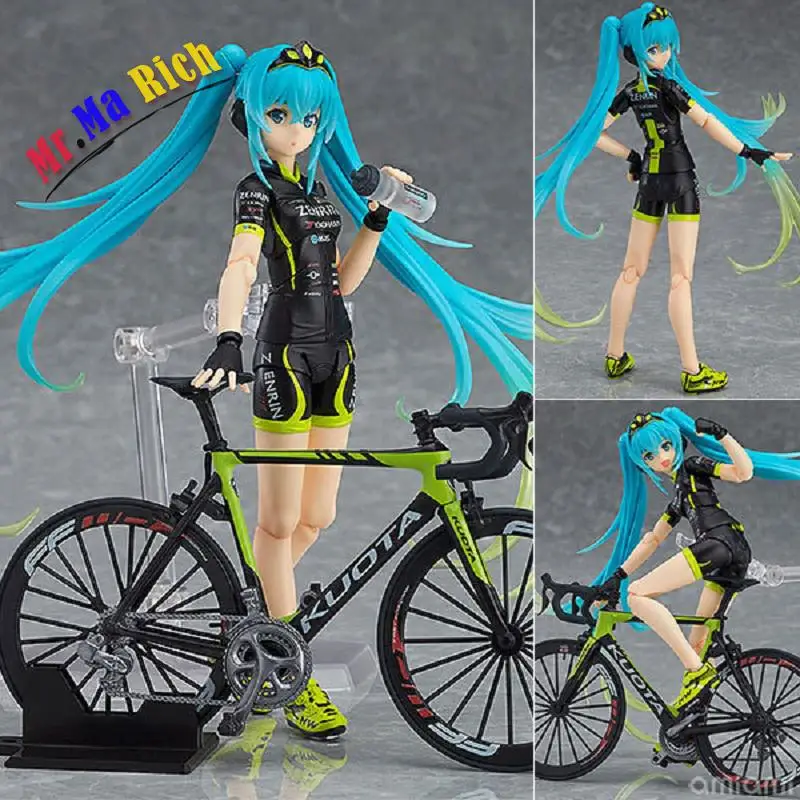 

Japanese Anime Action Figure Vocaloid Figma 307 Hatsune Miku Team Ukyo Support Ver Pvc Model Collection Nendoroid Doll 14cm
