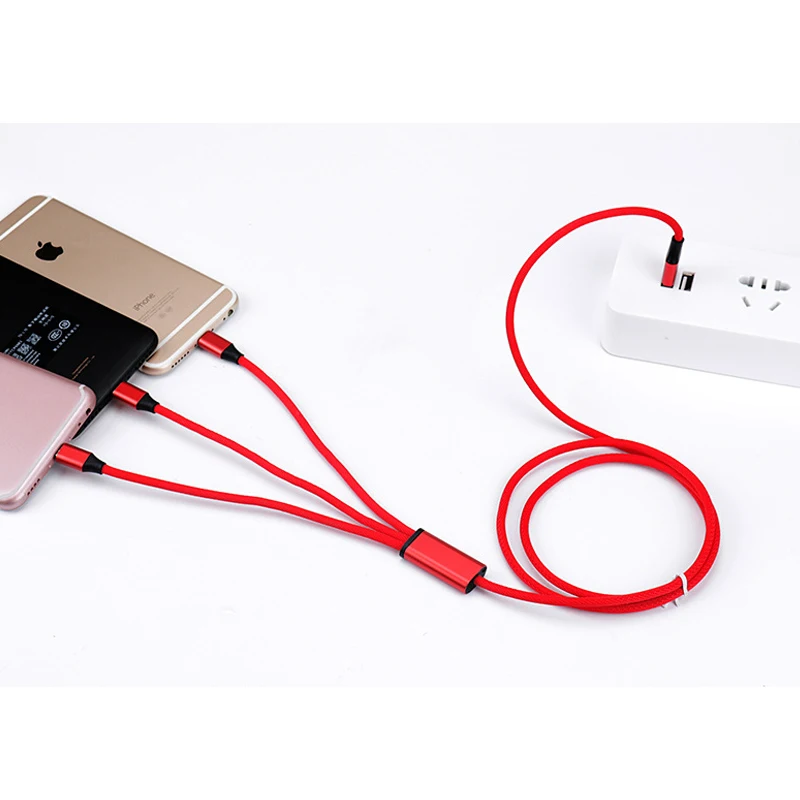 AIFFECT 3 في 1 8 دبوس كابل يو اس بي ل iphone 6 7 X المصغّر usb CableType-C متعددة كابل الشاحن ل Xiaomi سامسونج المحمول الهاتف الحبل.