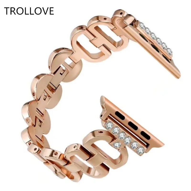 

Replacement Bands for Apple Watch 38mm 42mm Series 3 2 1 Bling Luxury Crystal Rhinestone Diamond Strap Wristband Bracelet