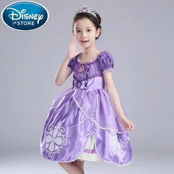 

Disney Frozen dress Elsa Costume Princess Sofia Birthday Party Girl Snow Queen Roupas Infantis Menina vaiana moana elza costumes