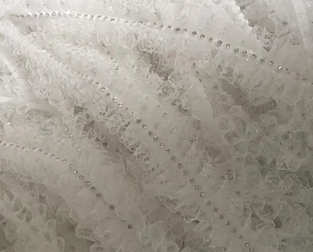 4 см широкий бисер вышивка белый черный цветок тюль кружевная ткань отделка ленты DIY швейная аппликация воротник гипюр Свадебный декор