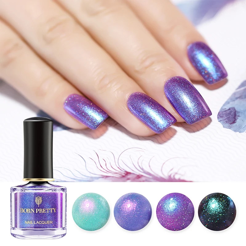 BORN PRETTY 6ml Chameleon Pearl Nail Polish Summer Series Shell Glimmer varnish Varnish | Красота и здоровье
