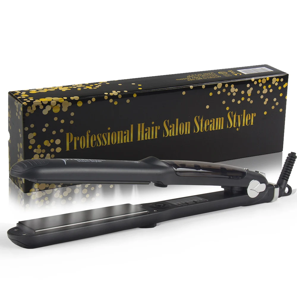 

Professional Steam Hair Straightening Iron Fast Heating Ceramic Flat Irons Hair Straightener Styling Tool
